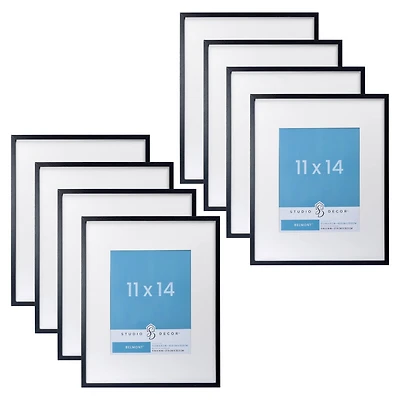 8 Pack: Narrow Belmont Frame with Mat by Studio Décor