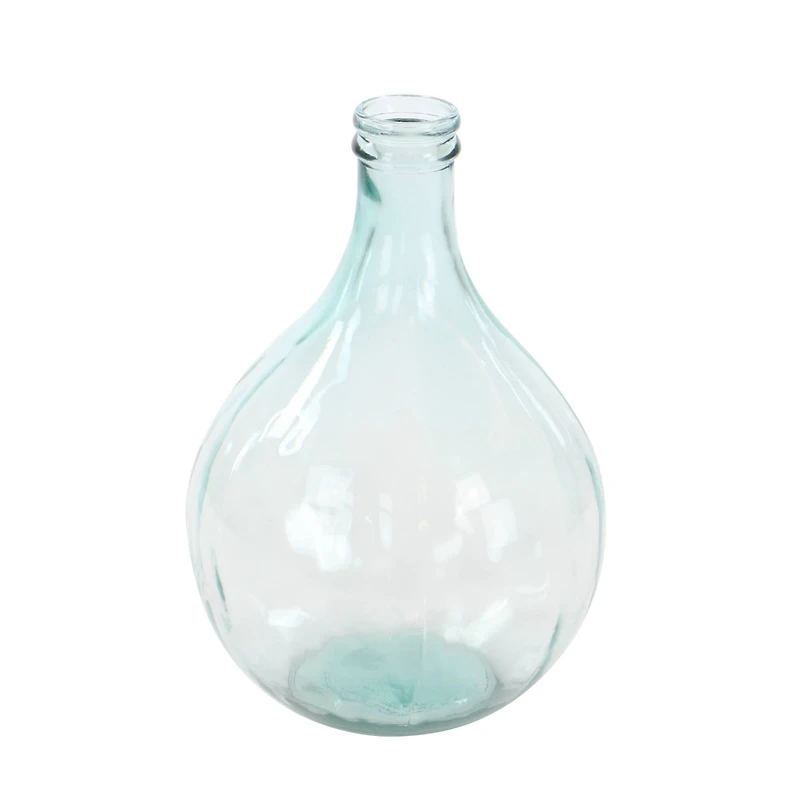 17" Clear Glass Farmhouse Vase