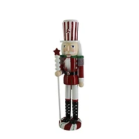 16" Red & White Peppermint Nutcracker by Ashland®