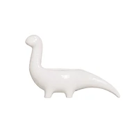 Hello Honey® 10" White Dinosaur Shaped Stoneware Planter