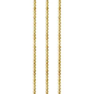12 Pack: Metallic Gold Round Beads, 3mm by Bead Landing™