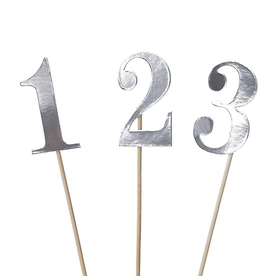 1-12 Silver Table Numbers by Celebrate It™