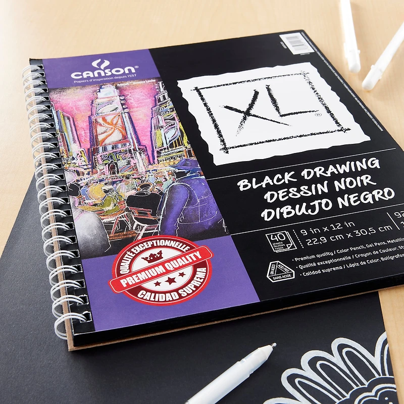 Canson® XL® Black Drawing Pad