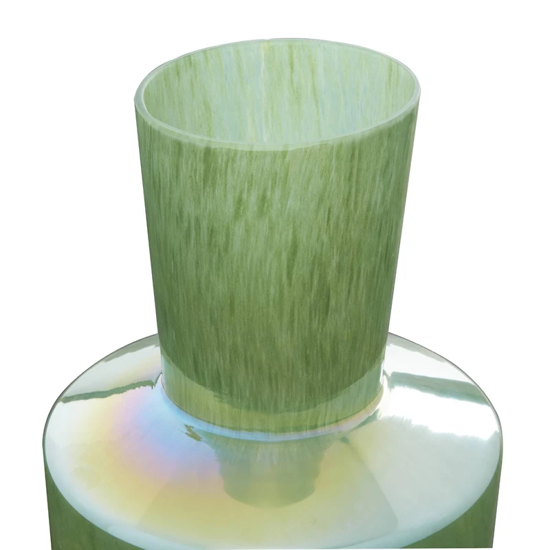 The Novogratz 12" Jade Green Magician's Hat Modern Glass Vase
