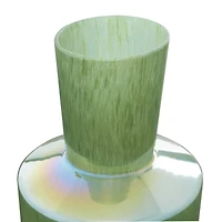 The Novogratz 12" Jade Green Magician's Hat Modern Glass Vase