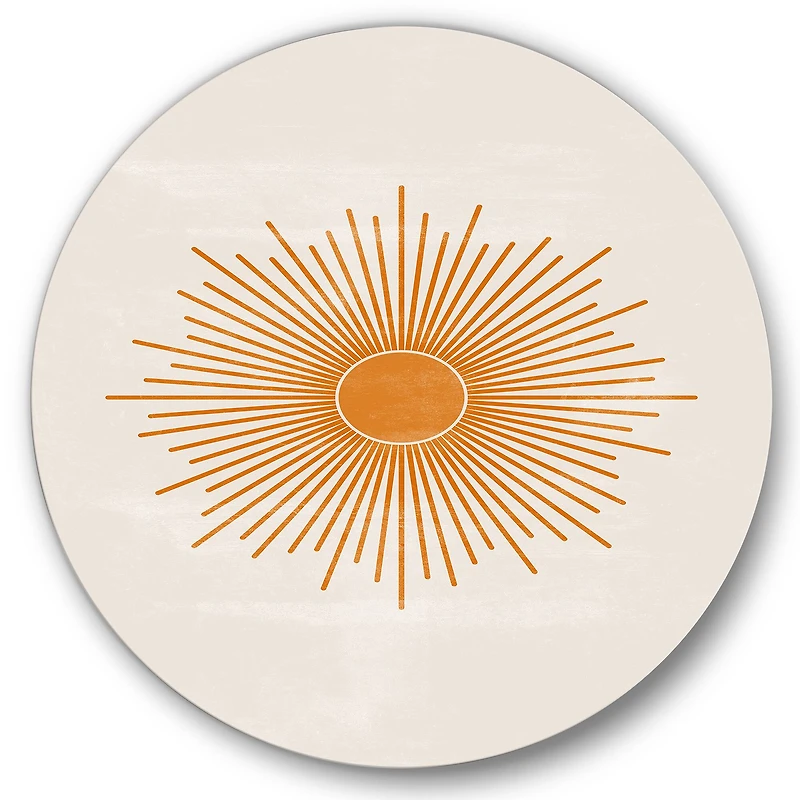 Designart - Orange Sun Print II