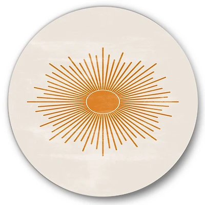 Designart - Orange Sun Print II