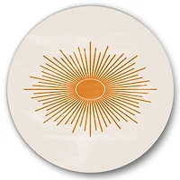 Designart - Orange Sun Print II