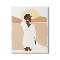 Stupell Industries Woman Gazing Across Canyon Desert Sunrise Landscape Canvas Wall Art