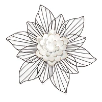 Fetco Leith Layered Floral Metal Wall Art
