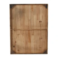 Black Wood Coastal Wall Decor, 24" x 2" x 32"