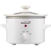 Brentwood 1.5qt. White Slow Cooker