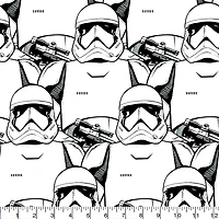 Camelot Fabrics Star Wars Stormtrooper Fleece Precut Fabric Bundle