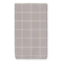 Be Cozy Gray and White Check Tea Towel - Set of 2