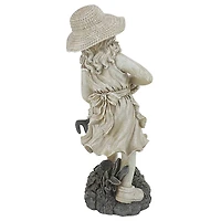 Design Toscano® 20" Rebecca, Young Gardener Sculpture