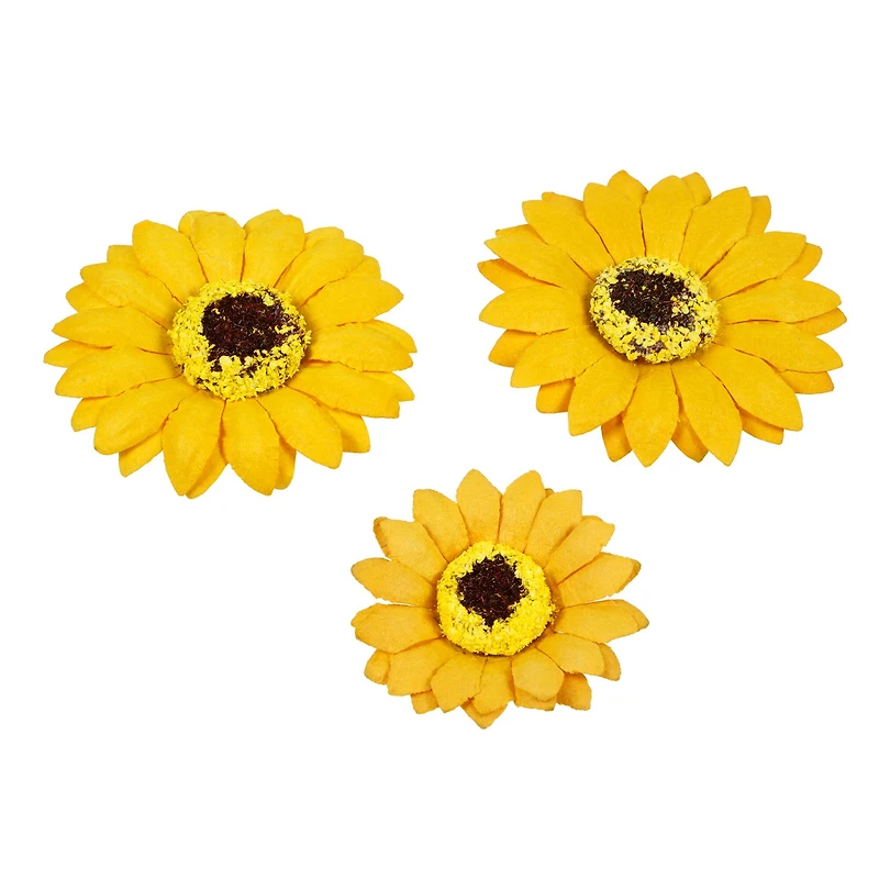 12 Packs: 36 ct. (432 total) Yellow Sunflower Paper Flowers by Recollections™