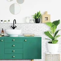 RoomMates Carrara Marble Subway Peel & Stick Backsplash StickTiles®