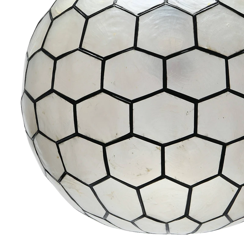 Hello Honey® Capiz Honeycomb Ceiling Light