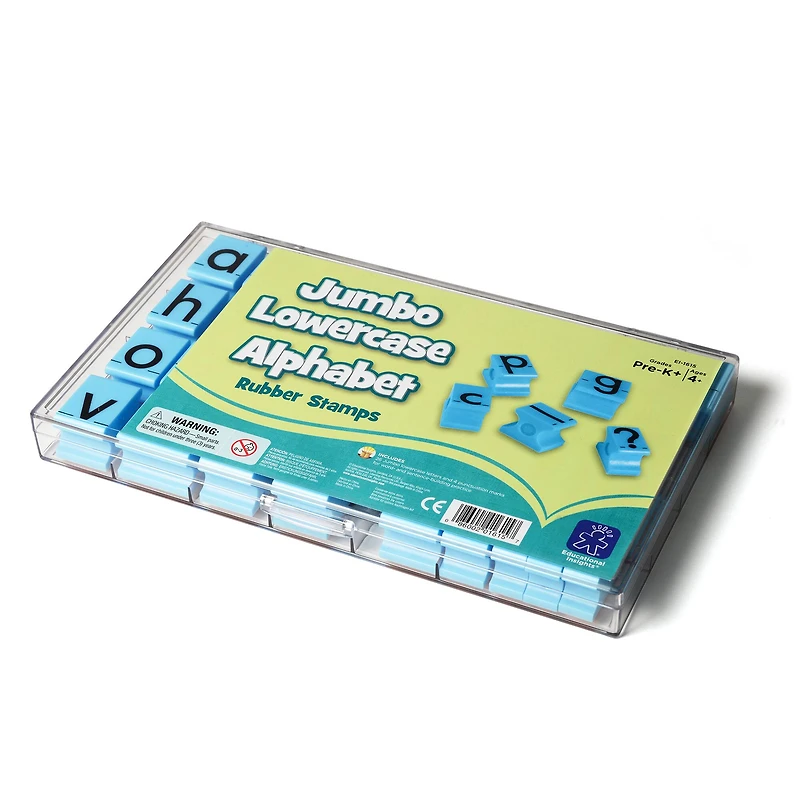 Educational Insights Jumbo Lowercase Alphabet Rubber Stamps