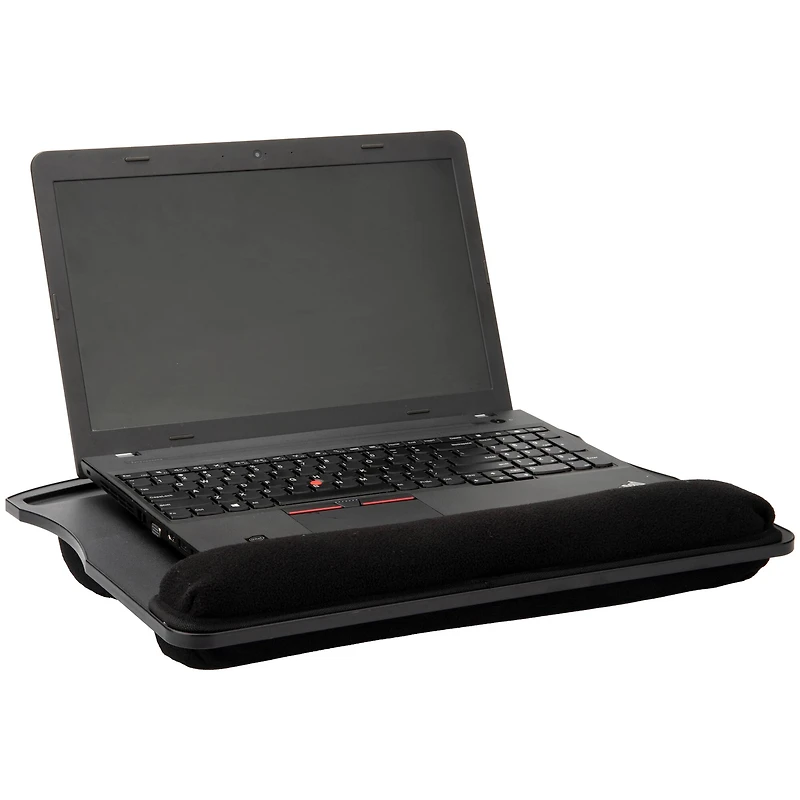 Mind Reader Black Portable Laptop Support with Handle & Ergonomic Cushioning