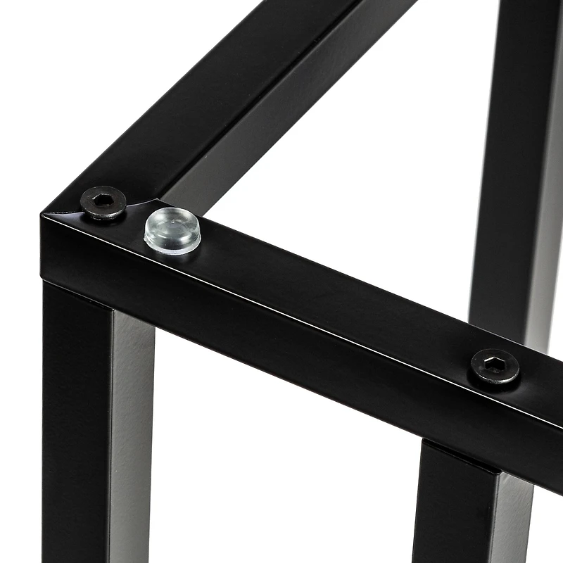 Honey Can Do 24" Black C End Table