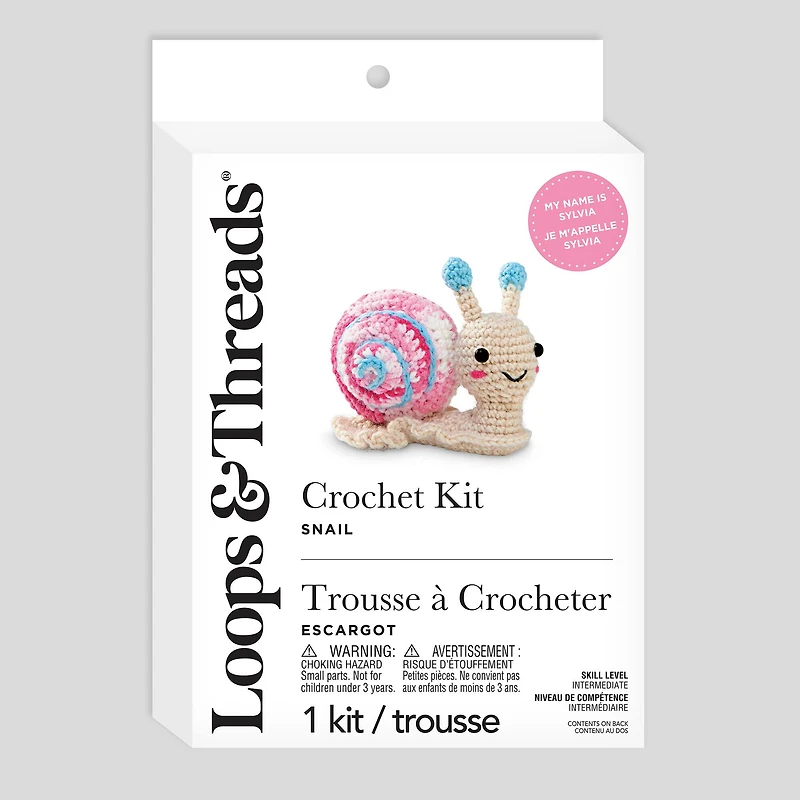 Intermediate Snail Amigurumi Crochet Kit by Loops & Threads®