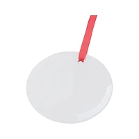 Craft Express 3" Clear Glass Sublimation Ornaments, 25ct.