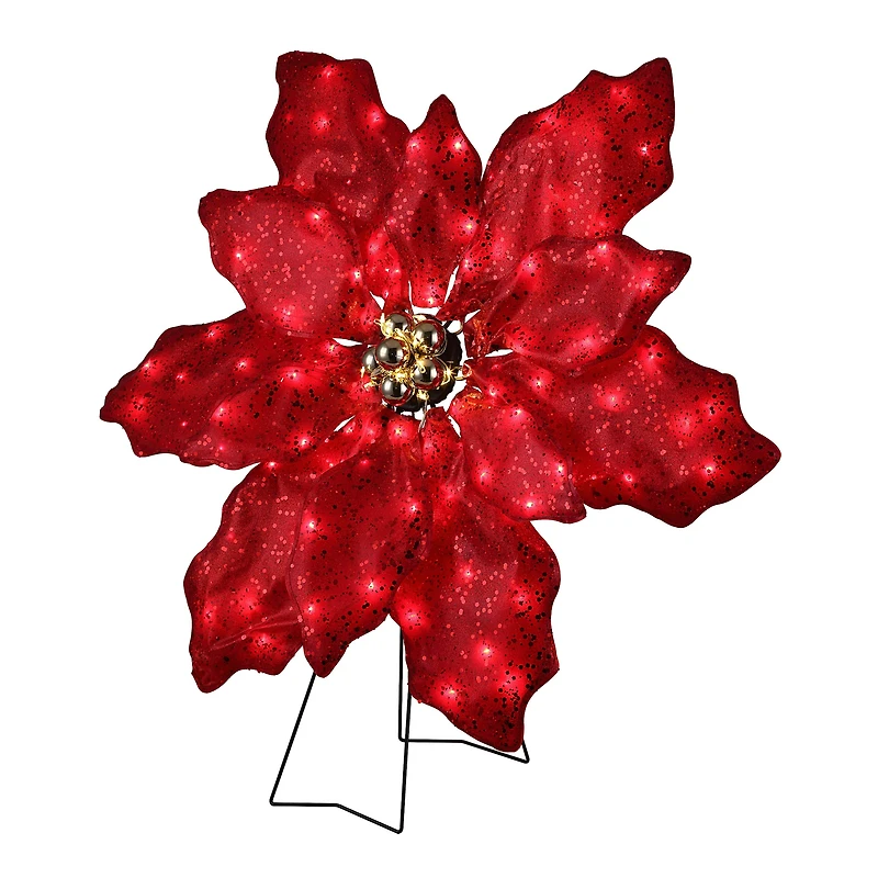 Mr. Christmas 35" Outdoor Twinkling LED Poinsettia