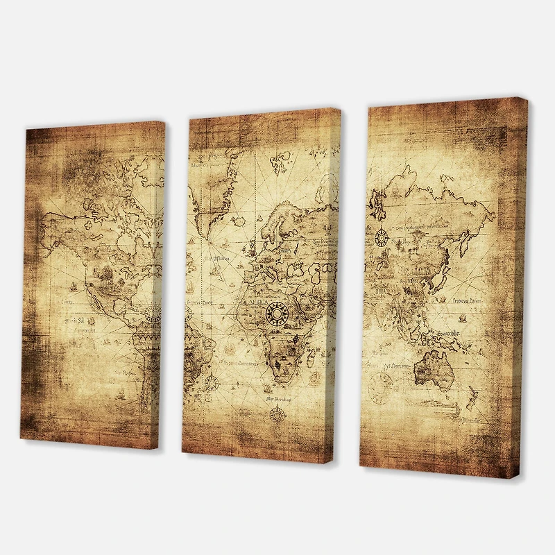 Designart - Ancient Map of The World IV