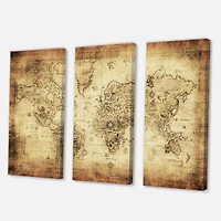 Designart - Ancient Map of The World IV