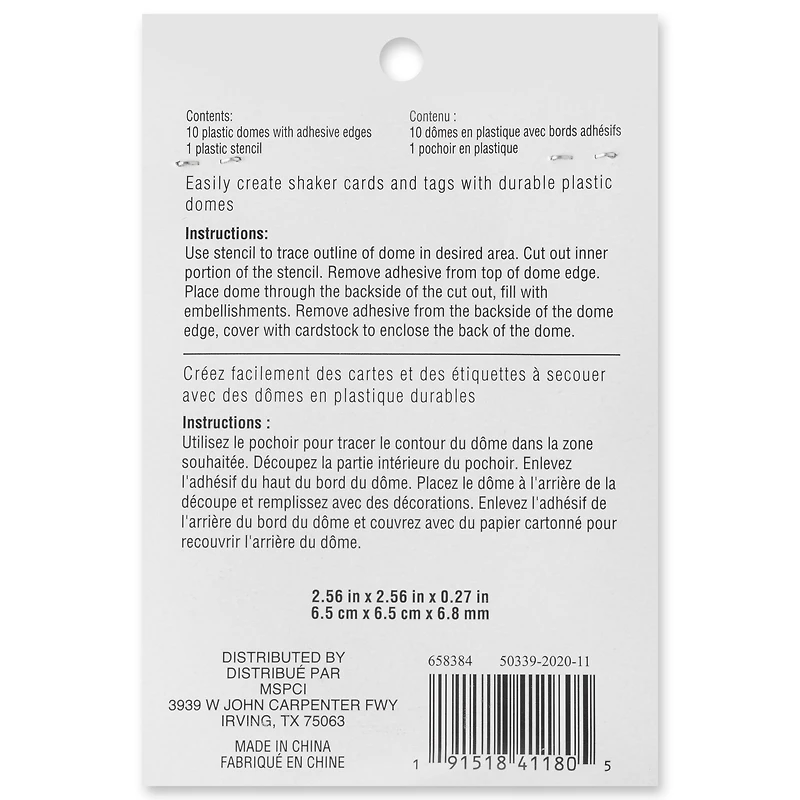 Circle Plastic Domes by Recollections™