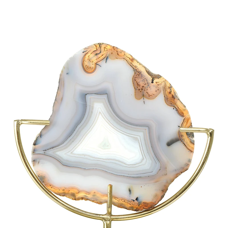 Hello Honey® 7" Natural Brown Agate on Stand