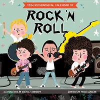 TF Publishing 2024 Rock 'n Roll Biographies Calendar
