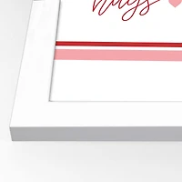 16" x 20" Happy Valentine's Day White Framed Print Wall Art