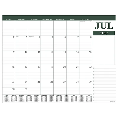 TF Publishing 2023 - 2024 Professional Large Desk Pad Monthly Blotter Calendar