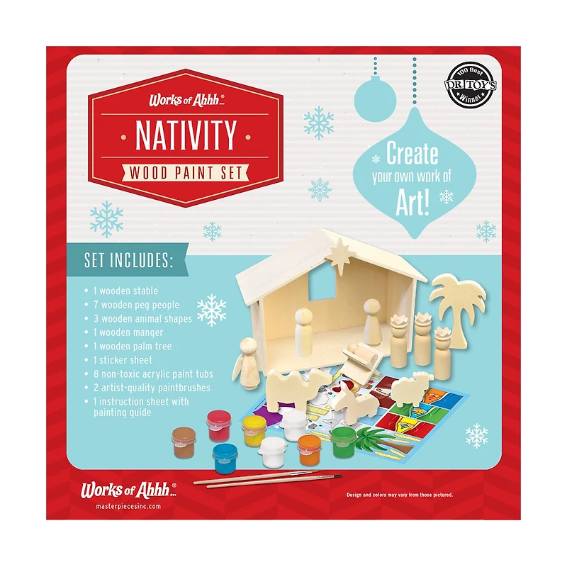 Works of Ahhh... Wood Painting Kit - Nativity