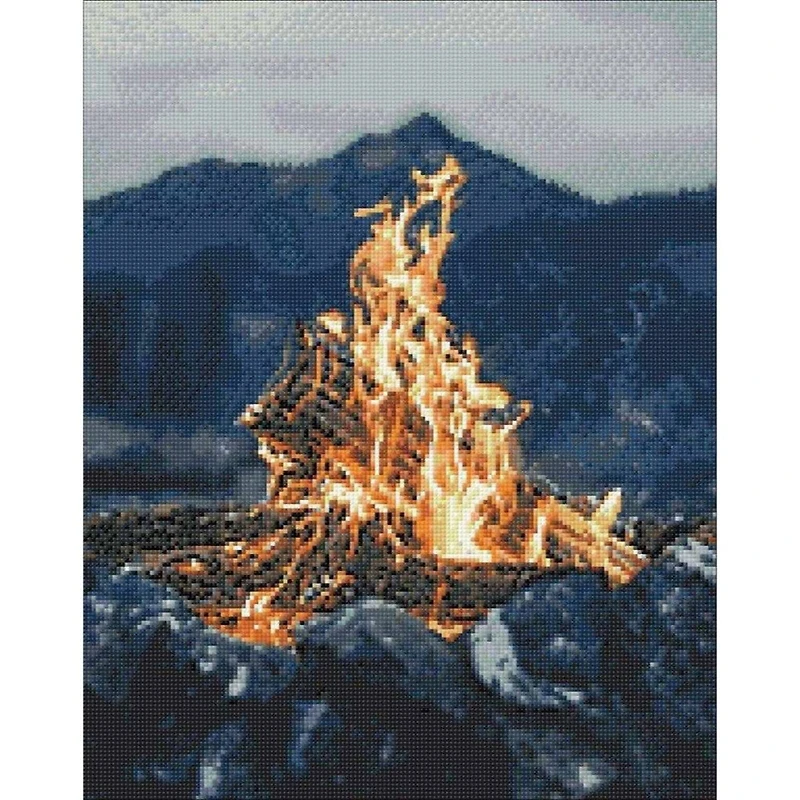 Crafting Spark By The Fire  Diamond Painting Kit