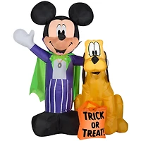 5ft. Airblown® Inflatable Mickey & Pluto with Treat Sack