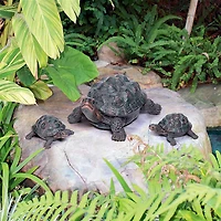 Design Toscano Turtle Tribe Garden Tortoise Family Statues Set