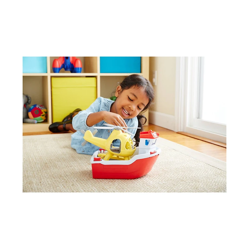 Rescue Boat & Helicopter