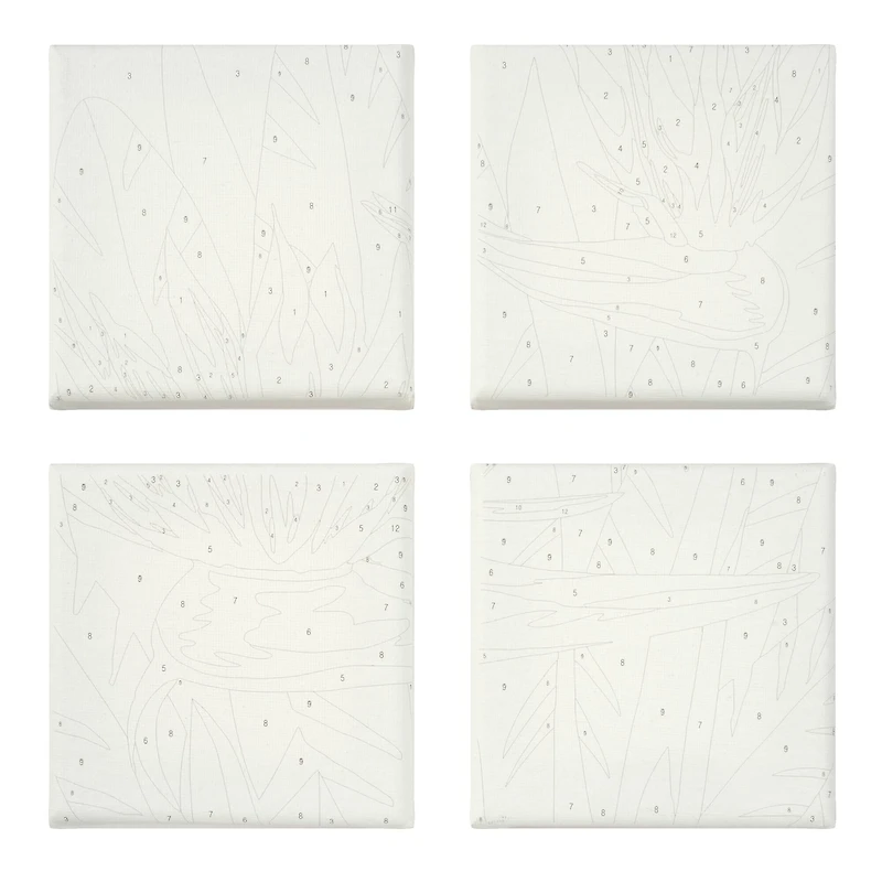 Birds of Paradise Paint-by-Number Gallery Mini Kit by Artist's Loft®