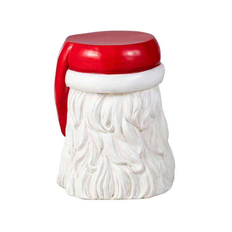 Glitzhome® 16"H Christmas MGO Santa Stool or Accent Table