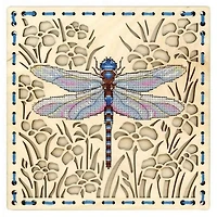 MP Studia Dragonfly Cross Stitch On Wood Kit