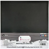 Dress My Craft® Smooth Black 12" x 12" Cardstock, 10 Sheets