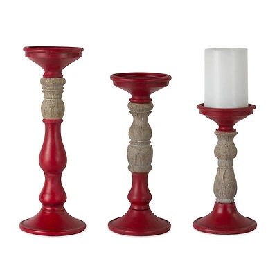 Candle Holder Set, 8.5", 10.5" & 12.5"