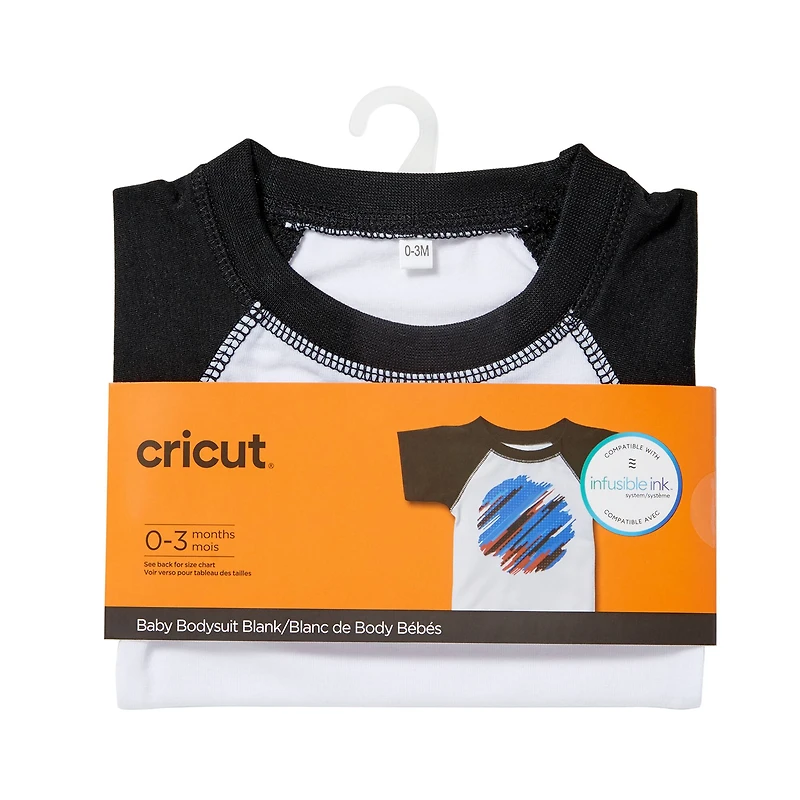 Cricut® Raglan Sleeve Baby Bodysuit Blank