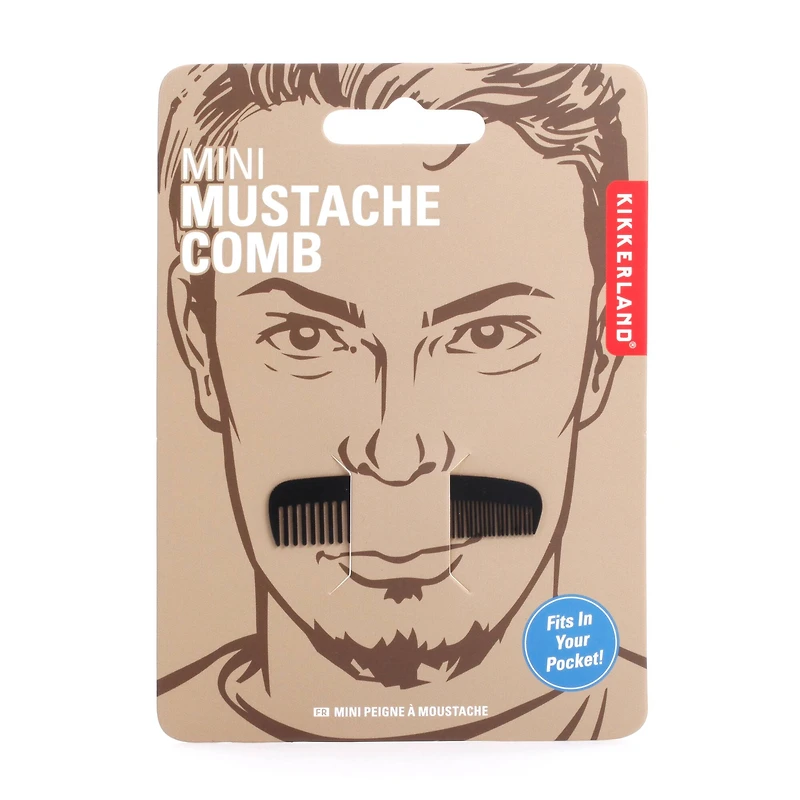 Kikkerland® Mini Mustache Comb