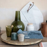 Hello Honey® Blue Stonewashed Square Linen Blend Napkins, 4ct.