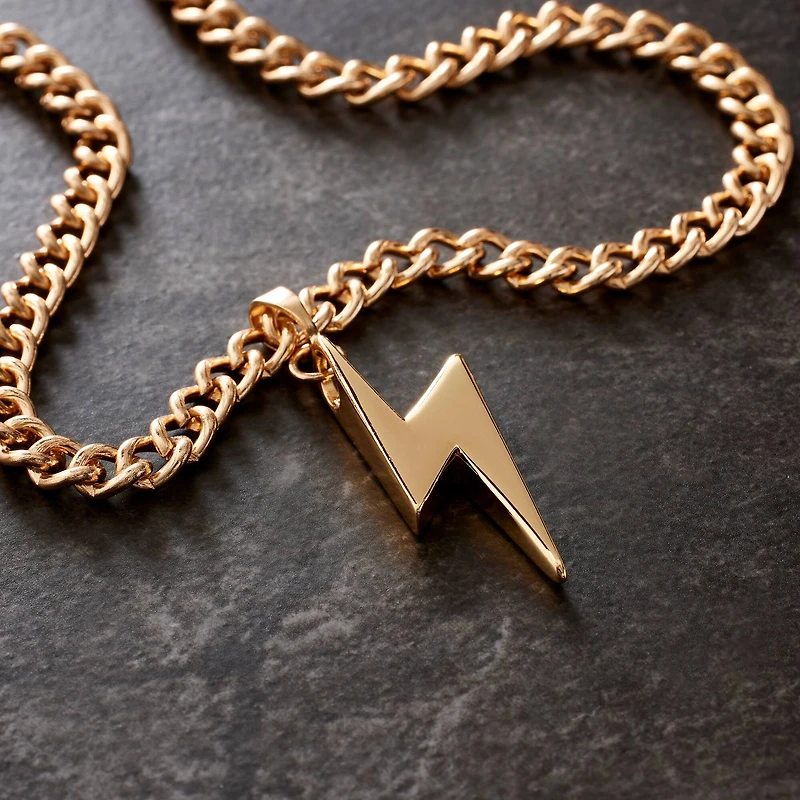 Gold Lightning Bolt Pendant by Bead Landing™