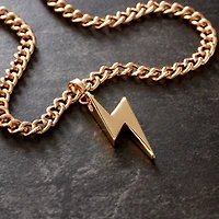 Gold Lightning Bolt Pendant by Bead Landing™